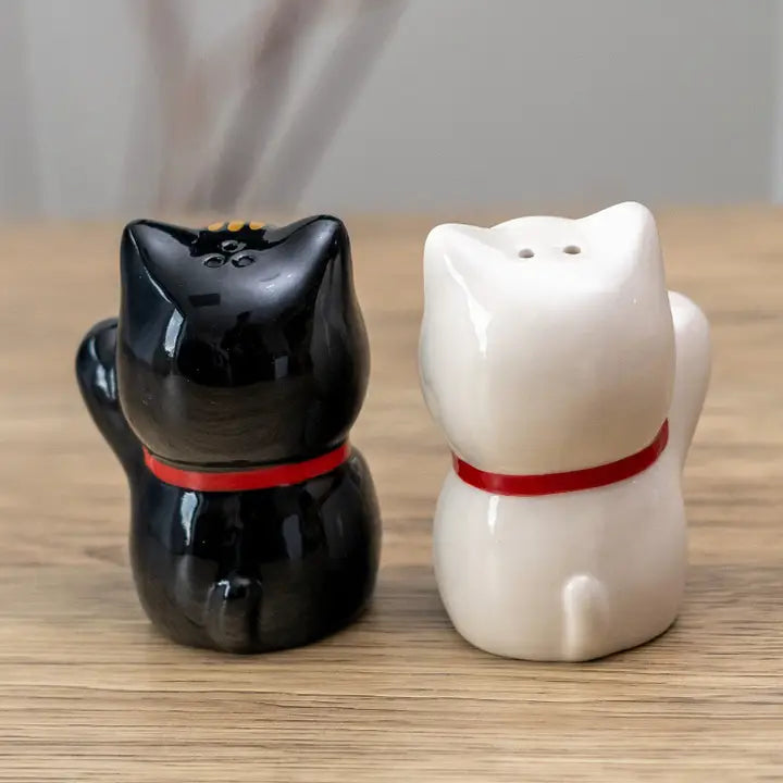 Lucky Cat salt and pepper shakers-Top 30 Decor-Little Fish Co.