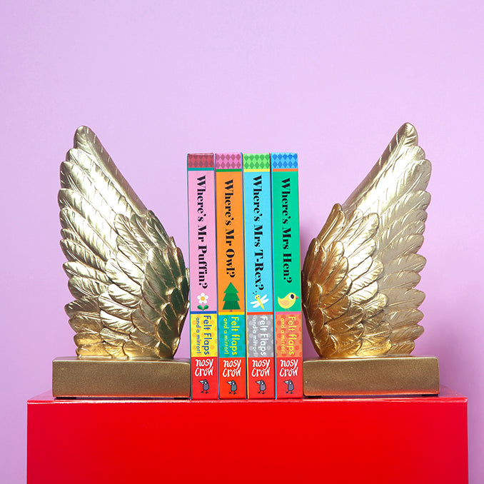 Wing Bookends - Gold-Little Fish Co.