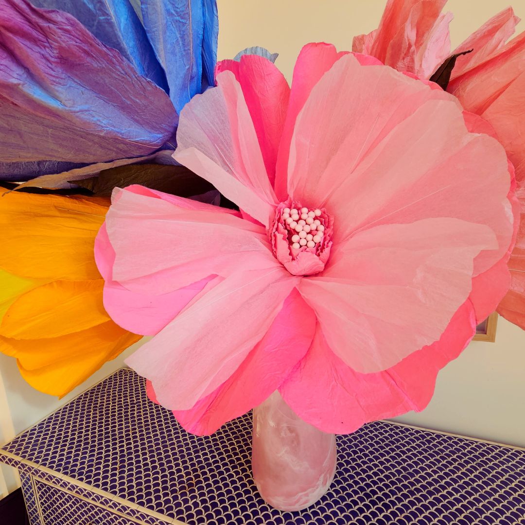 Moonlight Paper Flower -Pink-Little Fish Co.