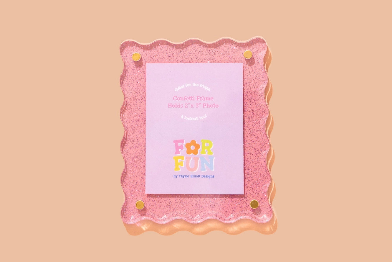 Acrylic magnet frame Pink-Little Fish Co.