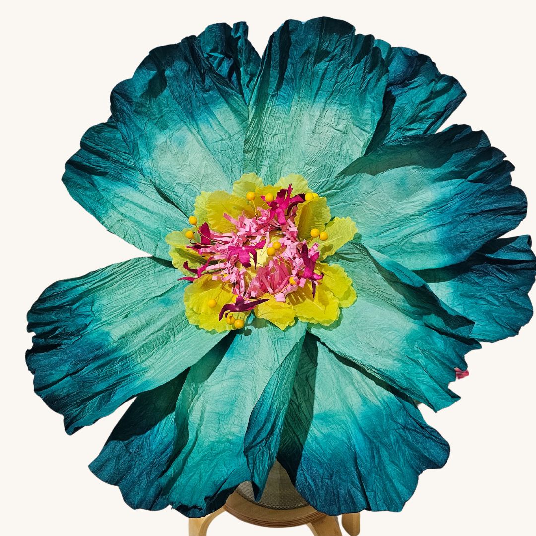 Dancing flower - Turquoise-Little Fish Co.