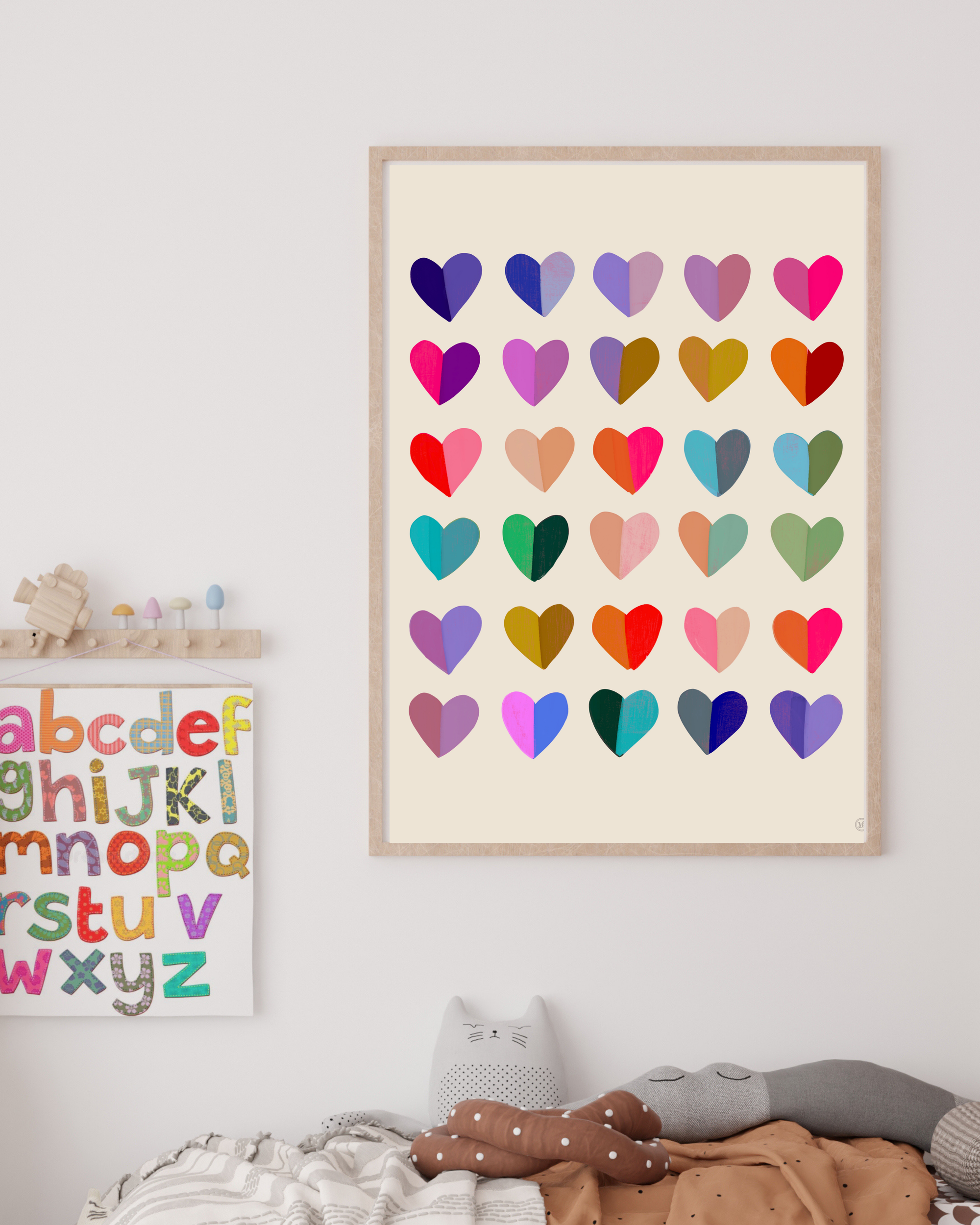 Hearts- Vicky Barone-Art-Little Fish Co.
