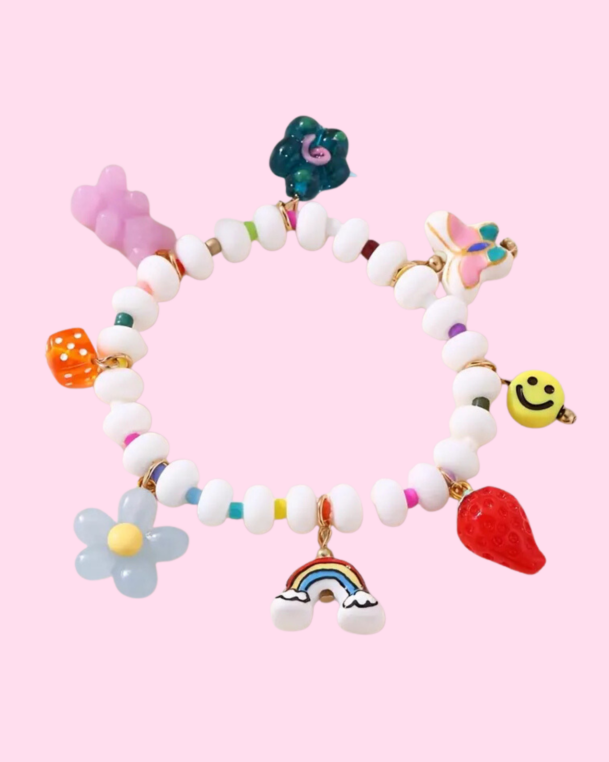 The " Charmer" Glass beaded charm bracelet - styles various