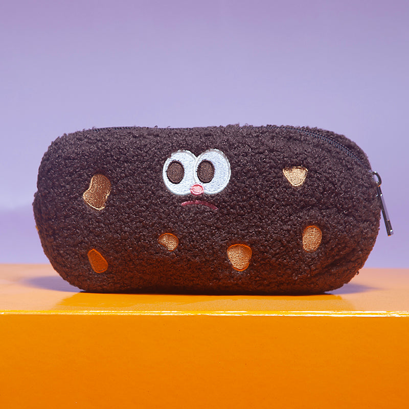 Cookie Pencil case - chocolate-Little Fish Co.