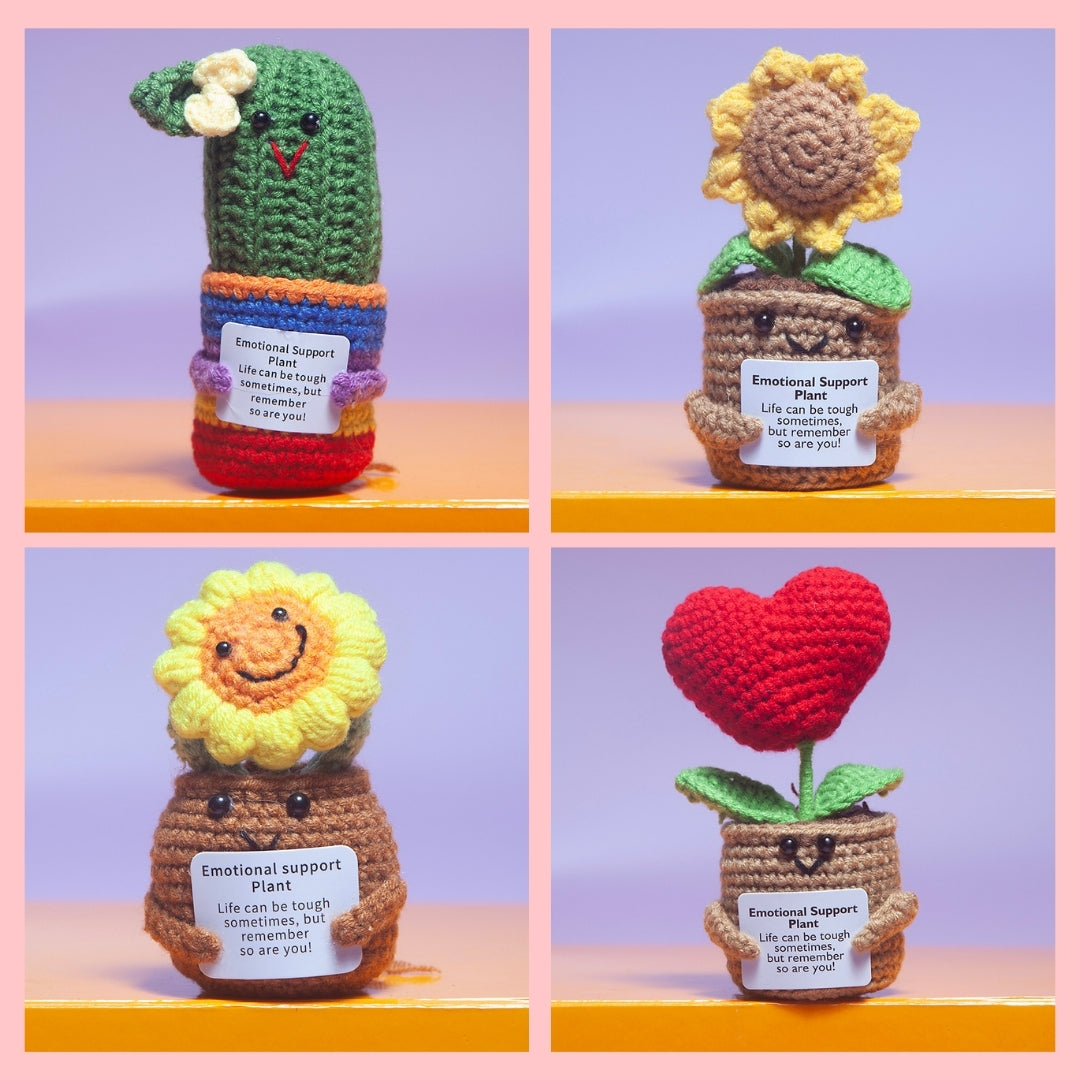 Positive Energy crochet Plant - various-Little Fish Co.