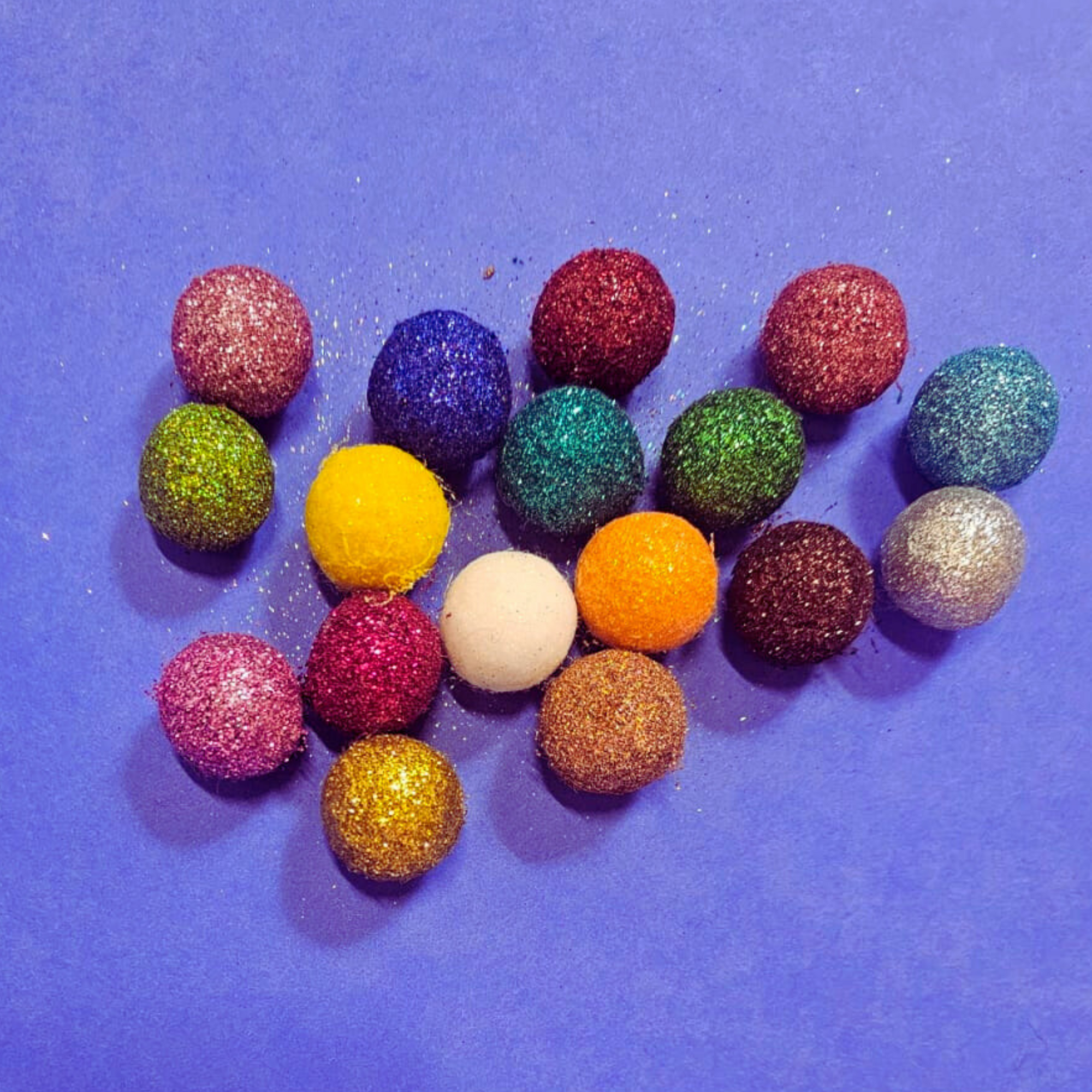 Set of 15 Glitter Balls-Little Fish Co.