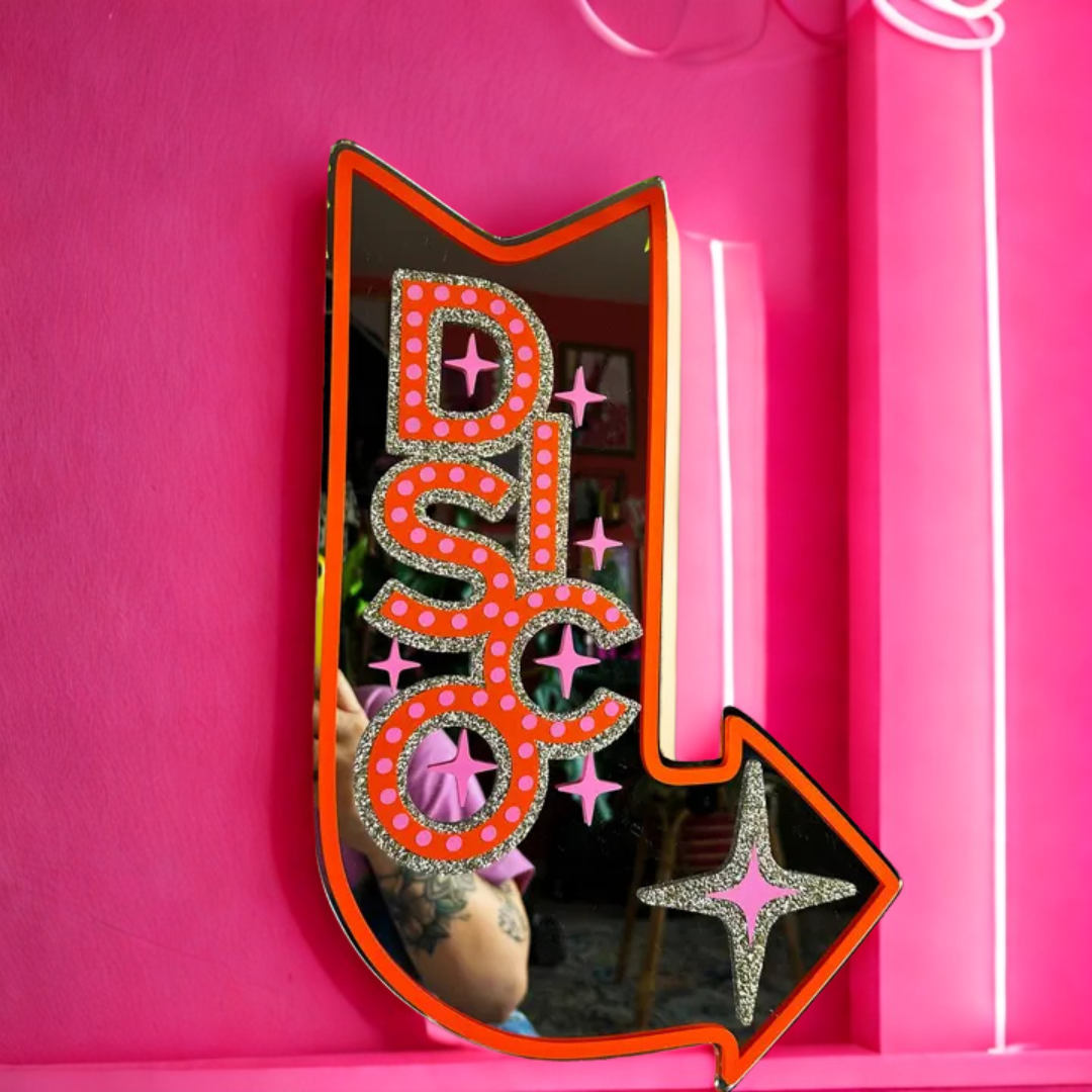 Disco Motel sign Mirror-New Arrivals 2025-Little Fish Co.