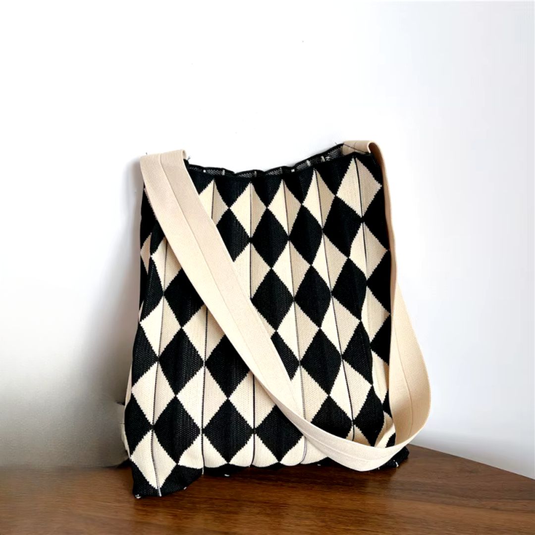 Ace of Spades shoulder bag Black White-New Arrivals-Little Fish Co.