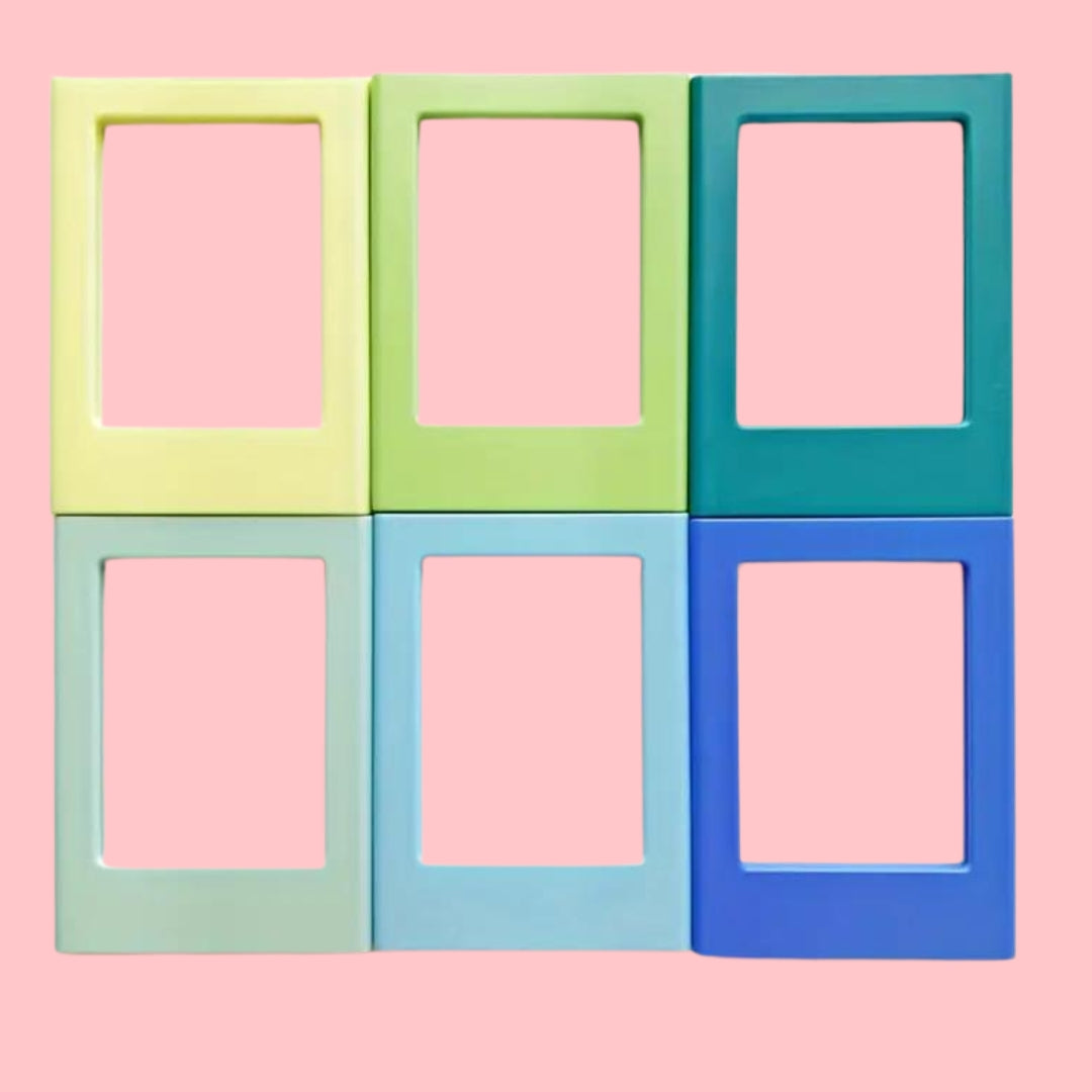 Mini Magnetic photo frame - pastel Blues-New Arrivals-Little Fish Co.