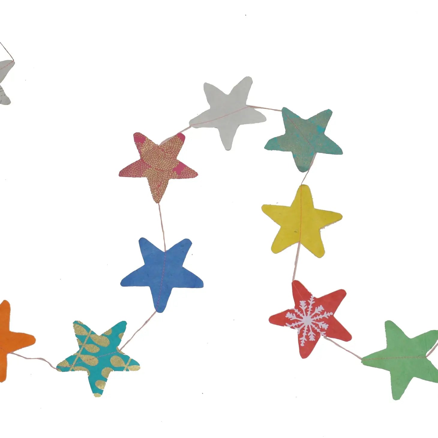 Mixed Paper star garland-Fun-Little Fish Co.