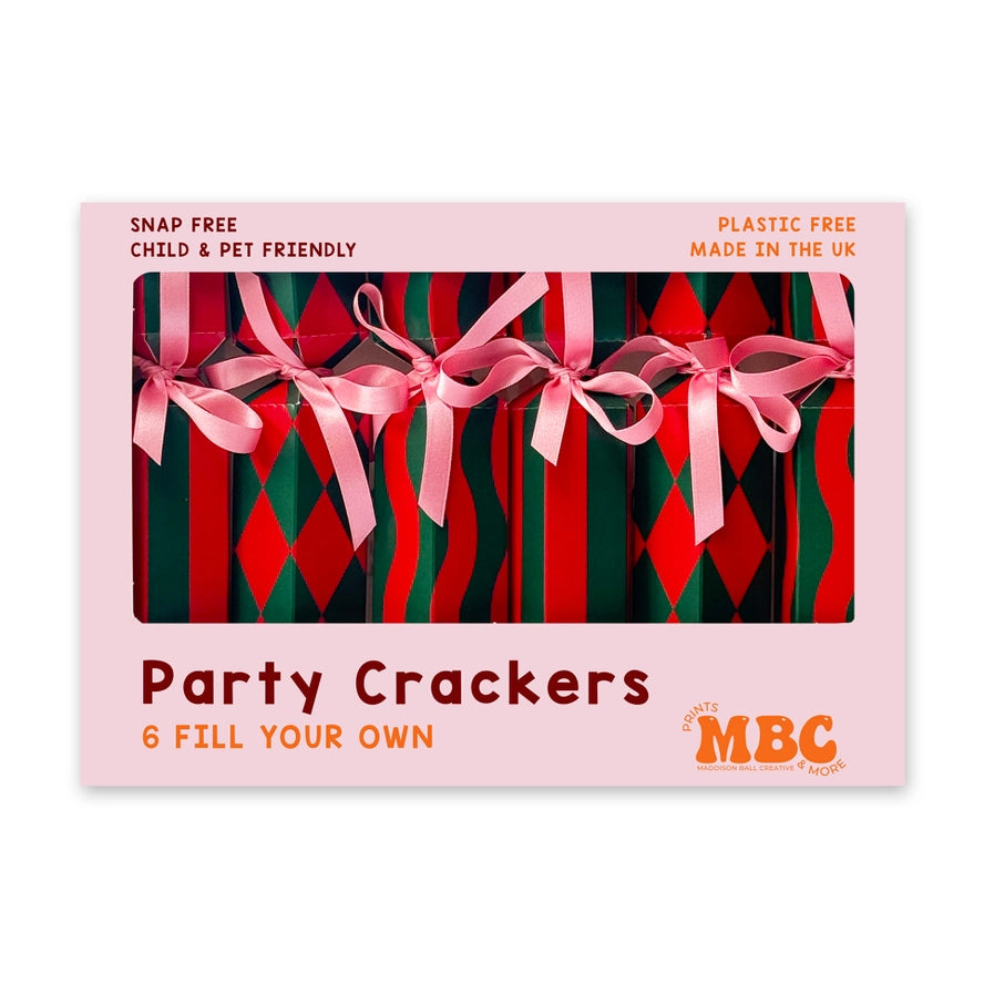 Christmas Crackers - Red / Green (Ships September)-Top 30 Christmas-Little Fish Co.