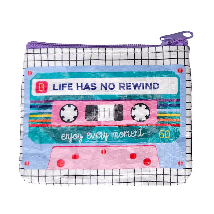 Mini Wallet Coin Purse Cassette Tape Recycled Plastic-Little Fish Co.