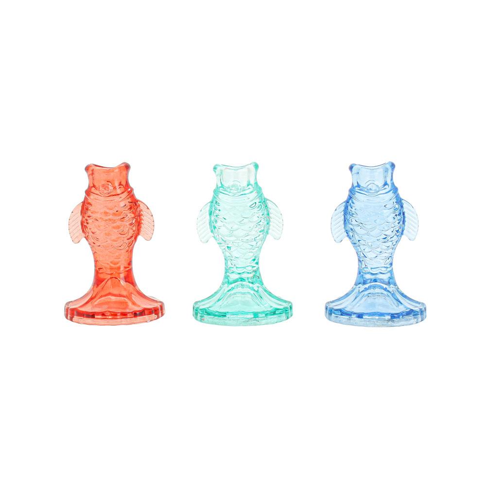 Glass Fish Candle holder