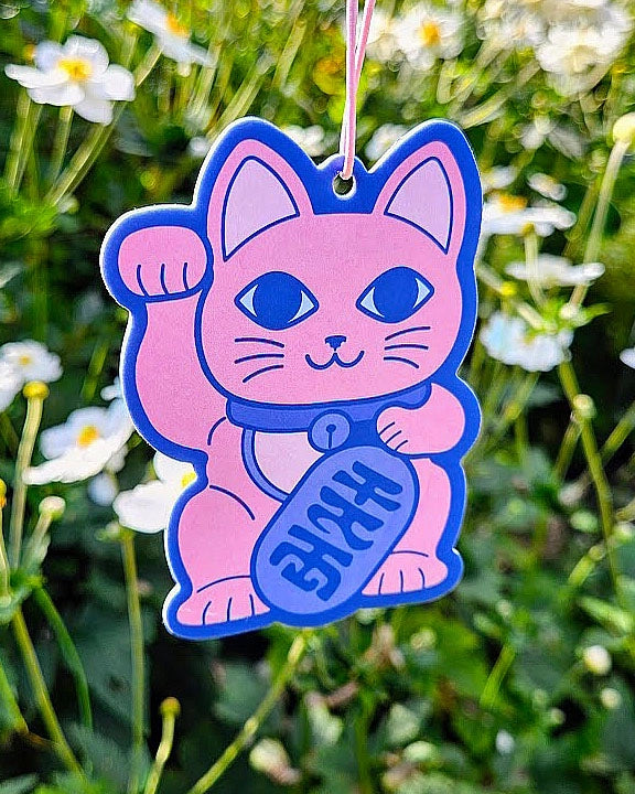 Maneki Neko Lucky Cat Air Freshener-Top 30 Stationary-Little Fish Co.