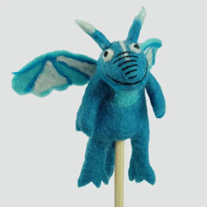 Blue Dragon Finger Puppet-Little Fish Co.