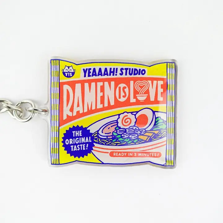 Ramen is Love Keychain in recycled Acrylic-Top 30 Stationary-Little Fish Co.