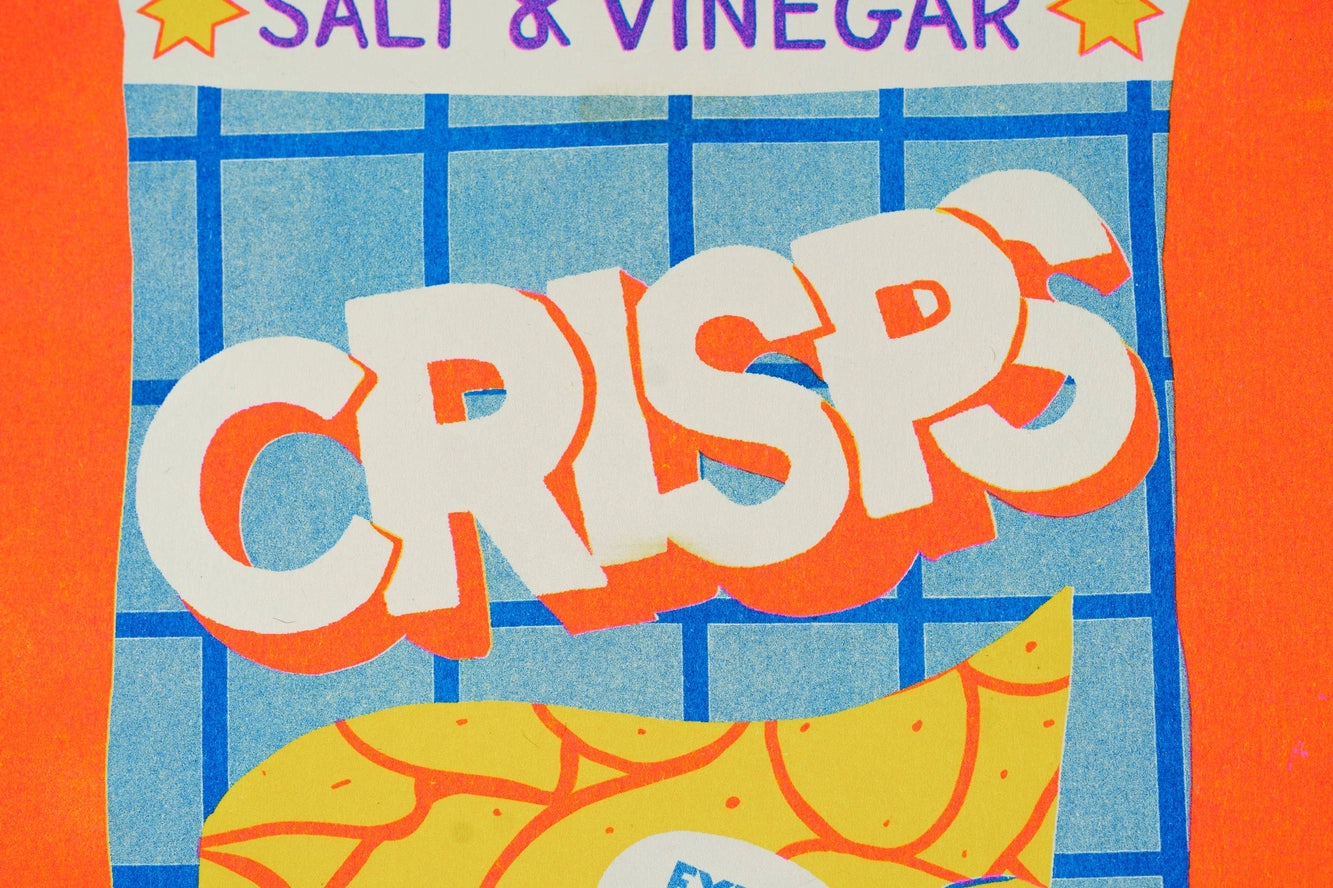 Crisps Riso Print-Top 30 Art-Little Fish Co.