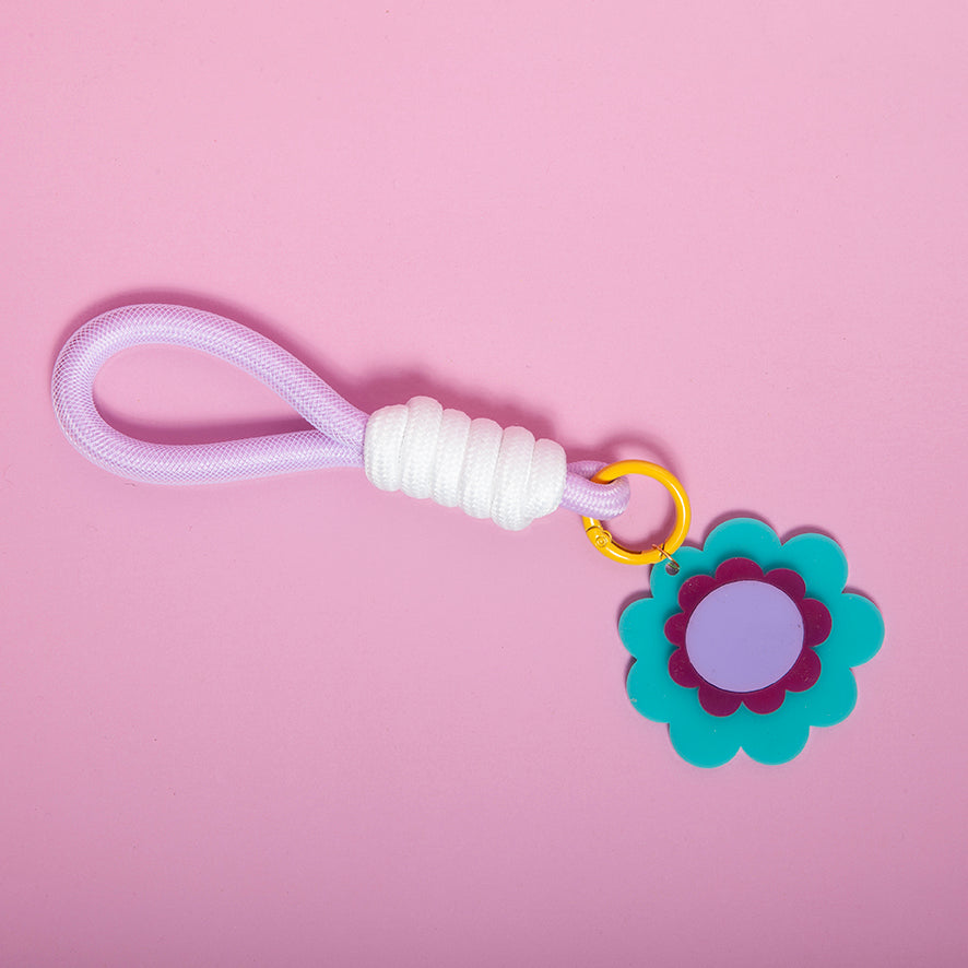 Tripple Daisy Keychain - Various Colours-New Arrivals-Little Fish Co.