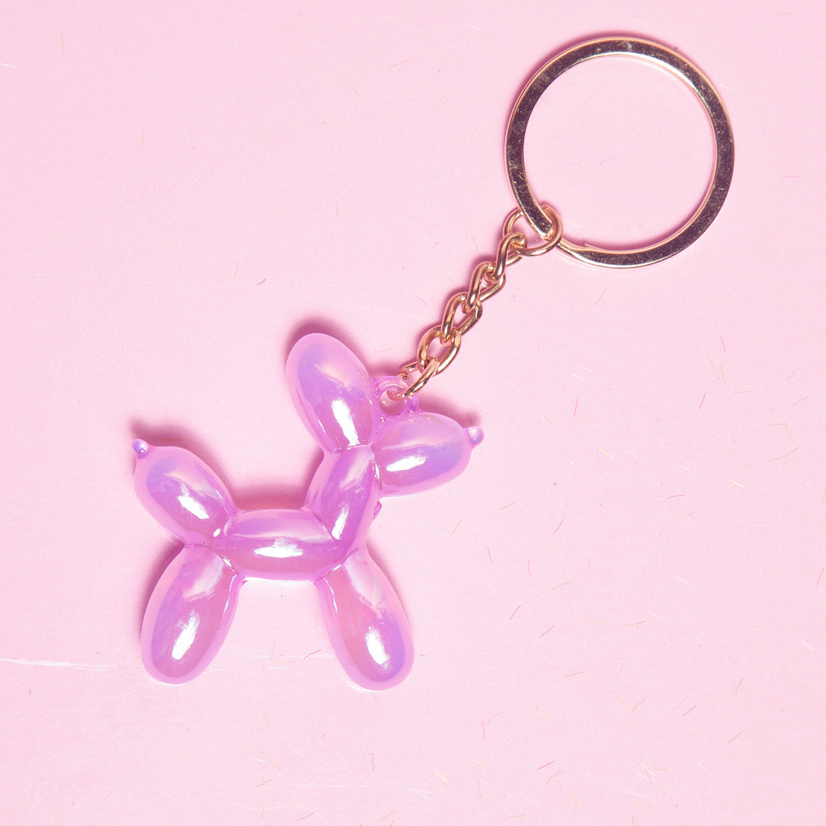 Iridescent Balloon Dog Keyring - Various colours-New Arrivals 2025-Little Fish Co.