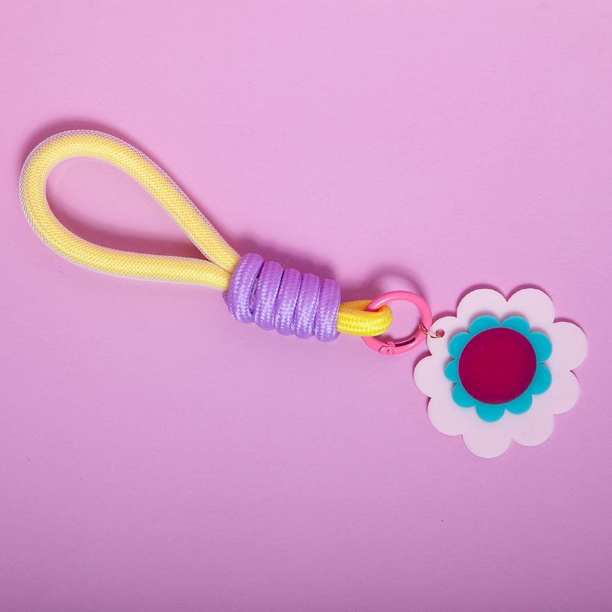 Tripple Daisy Keychain - Various Colours-New Arrivals-Little Fish Co.