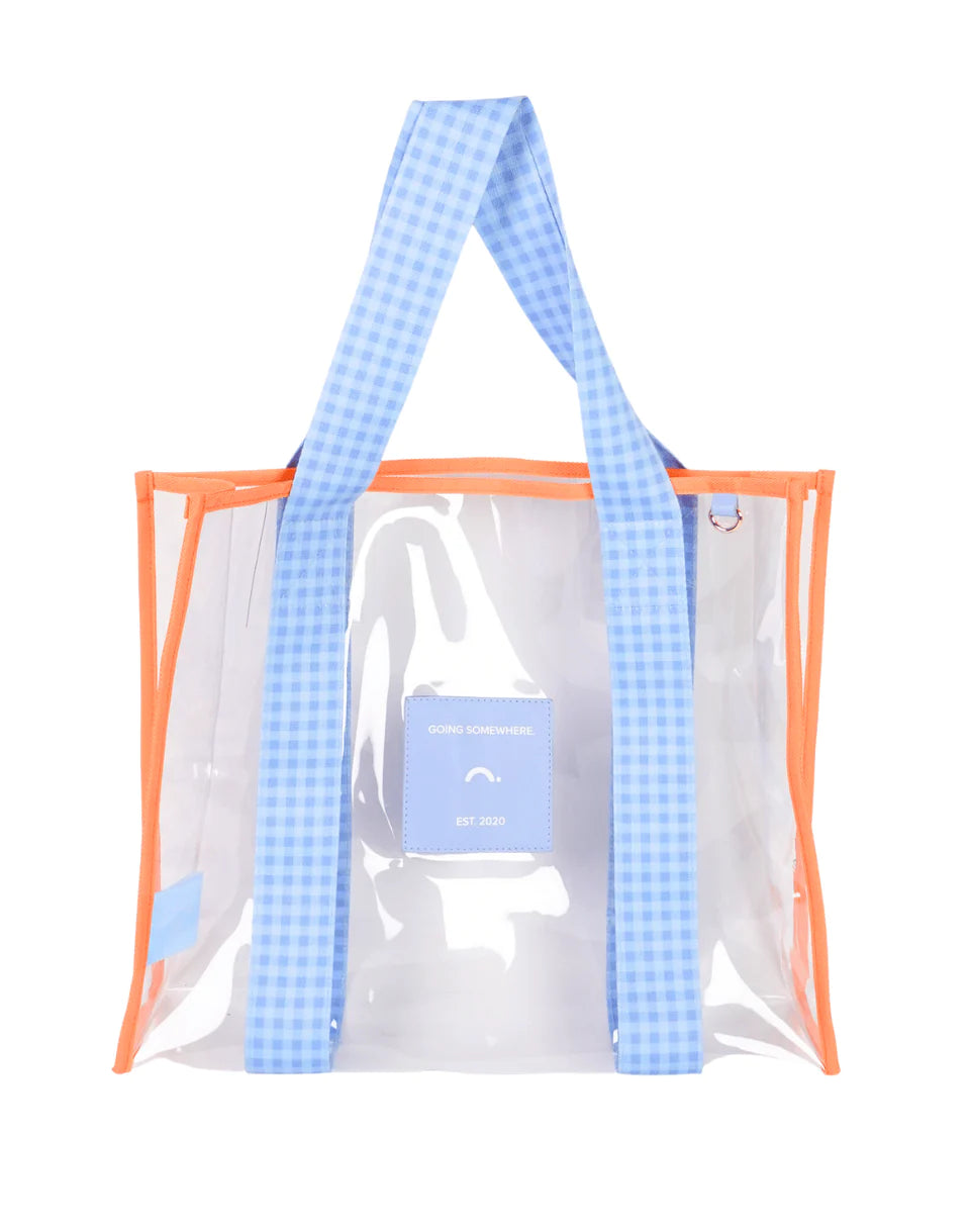 Blue and Orange Cheeky Tote-Fashion-Little Fish Co.