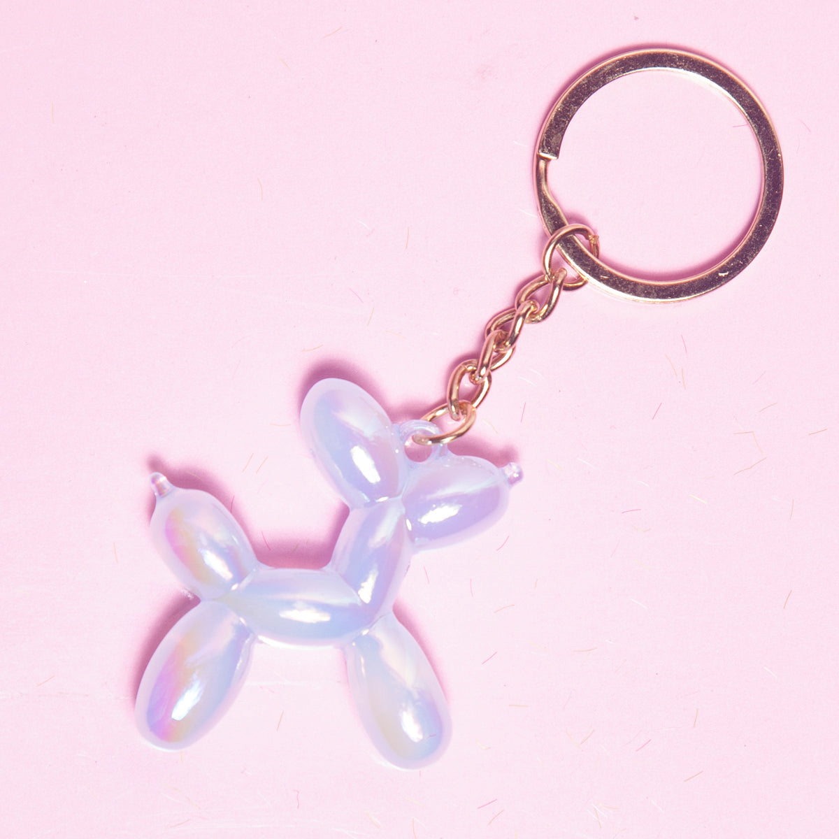 Iridescent Balloon Dog Keyring - Various colours-New Arrivals 2025-Little Fish Co.