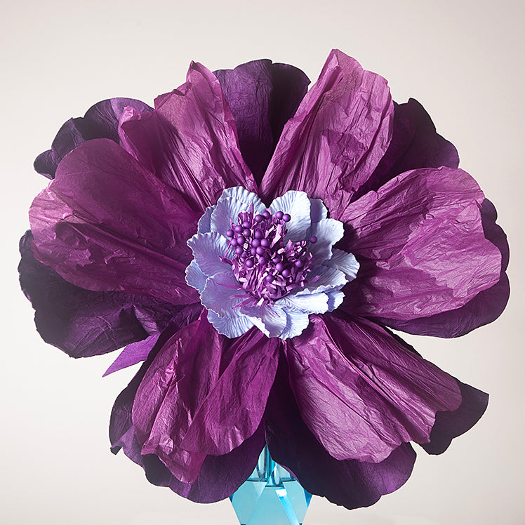 Moonlight Paper Flower - Deep Purple-Little Fish Co.