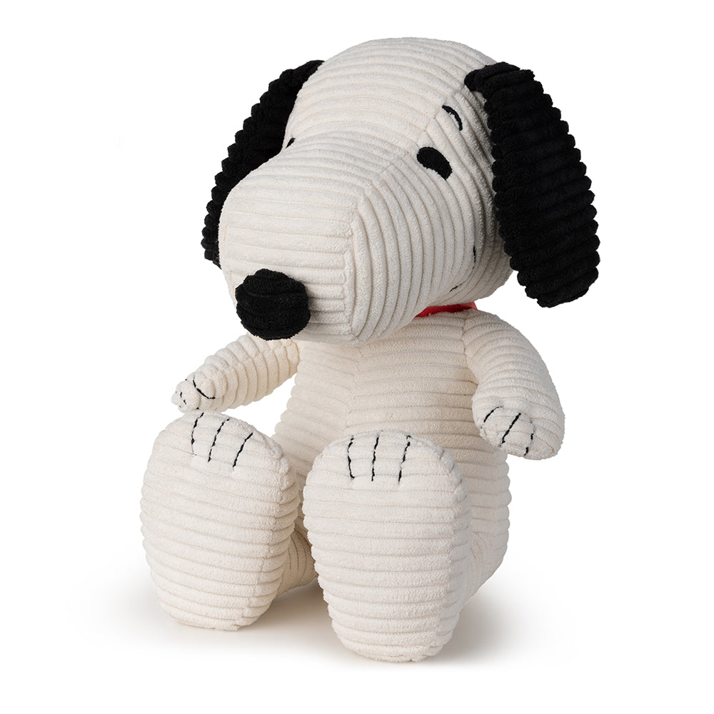Snoopy Corduroy sitting cream toy in gift box  (27cm)