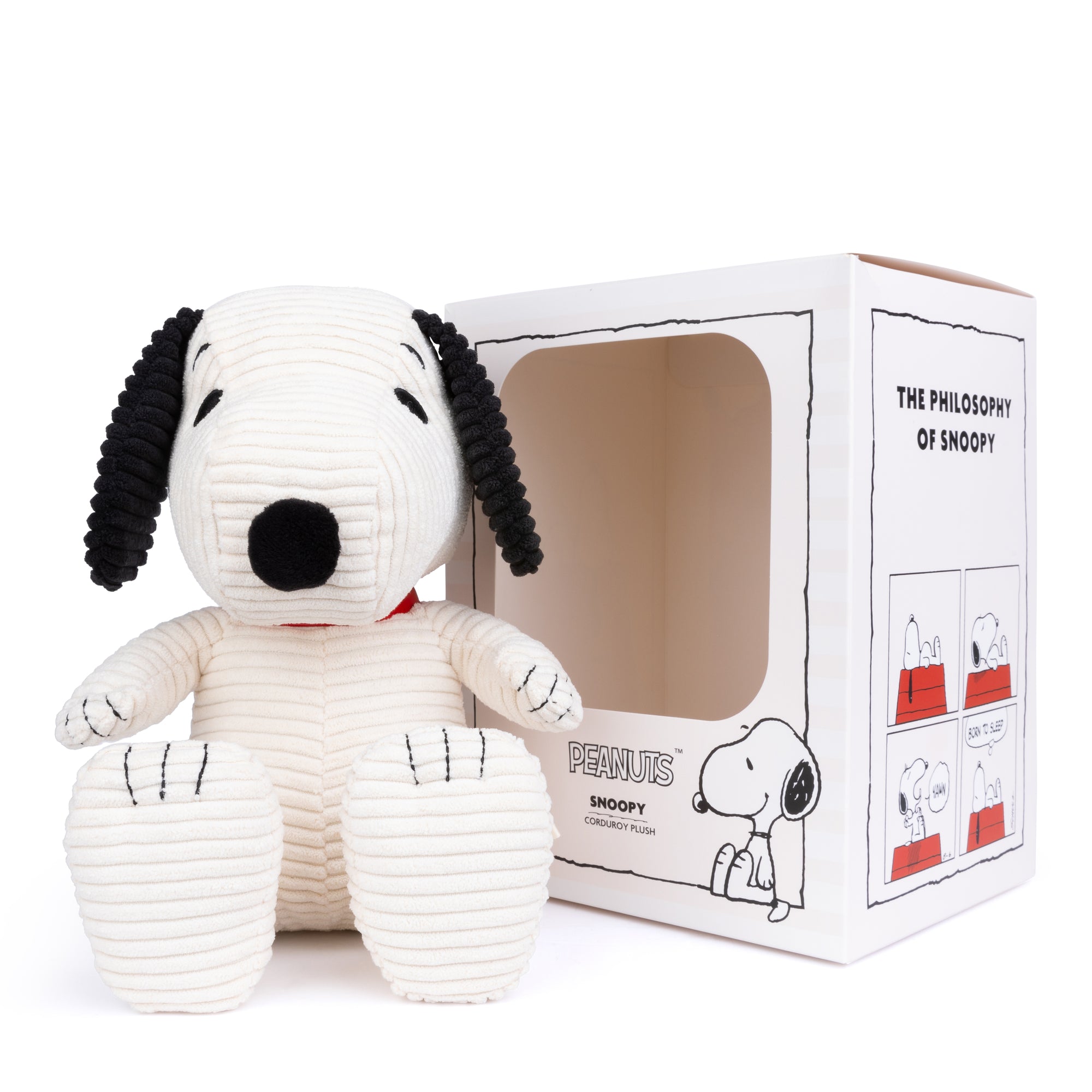 Snoopy Corduroy sitting cream toy in gift box (27cm)-Fun-Little Fish Co.