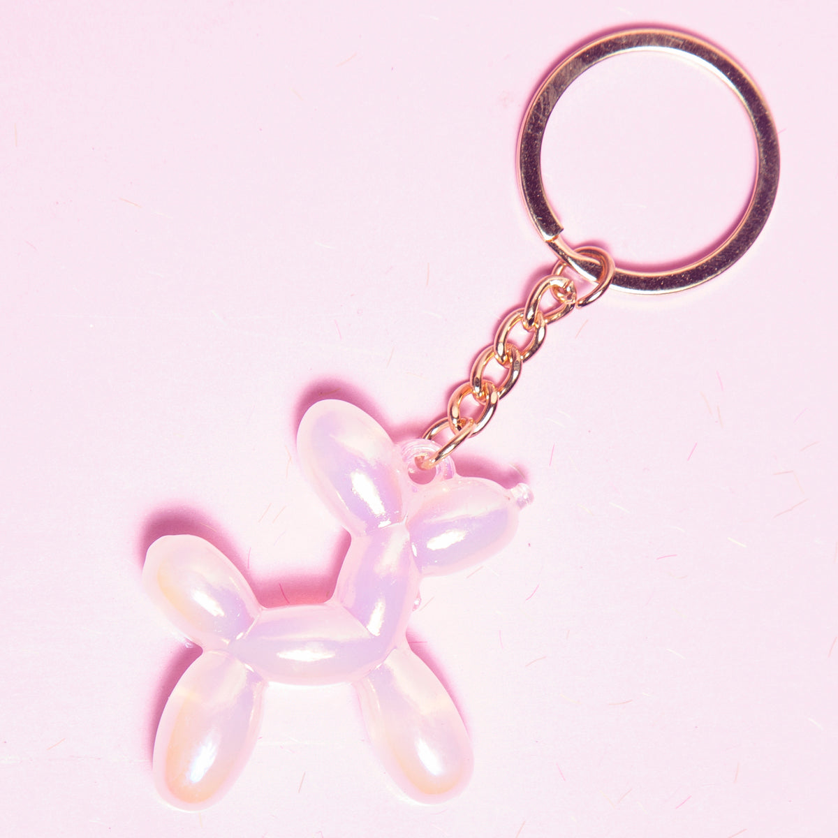 Iridescent Balloon Dog Keyring - Various colours-New Arrivals 2025-Little Fish Co.