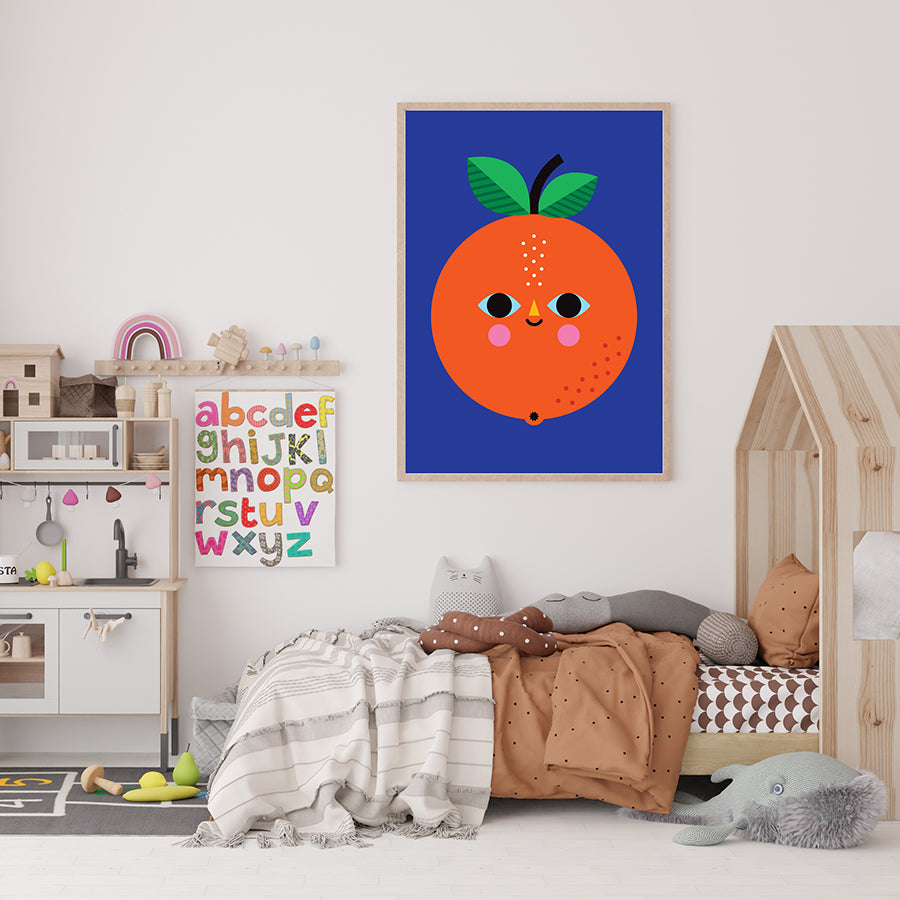 Orange Print - Little Fish Co x Vanja Kragulj-Art-Little Fish Co.