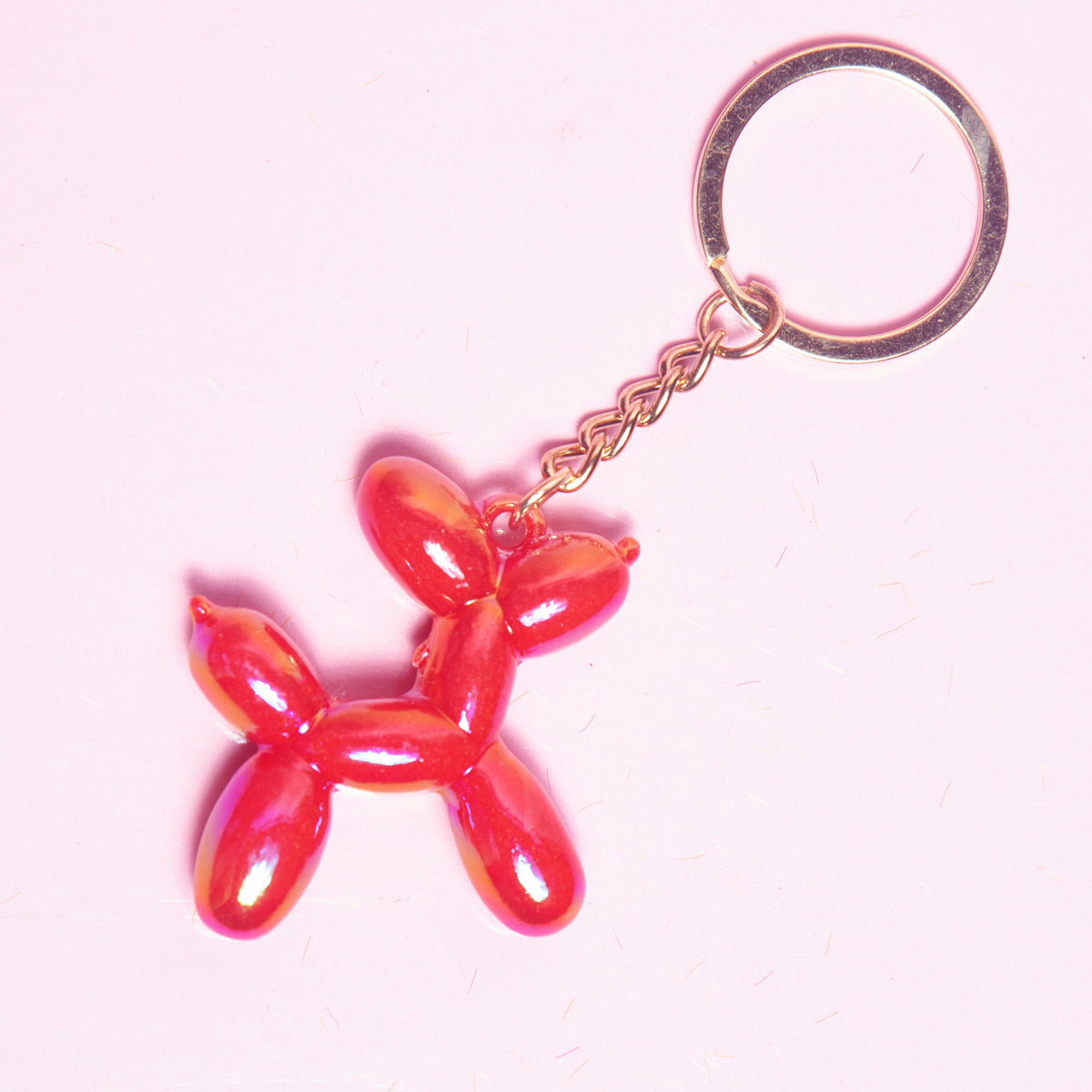 Iridescent Balloon Dog Keyring - Various colours-New Arrivals 2025-Little Fish Co.