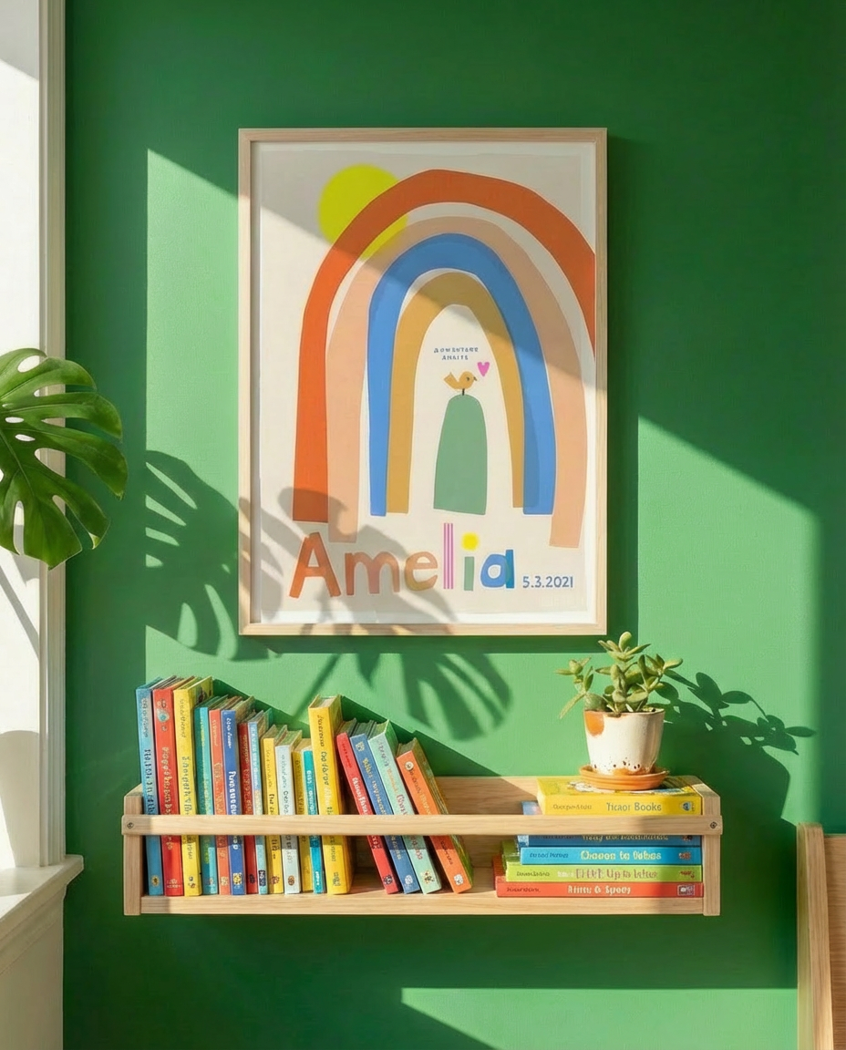 Personalised Rainbow Print-Little Fish Co.