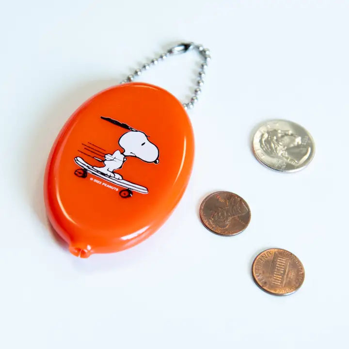 3P4 X Peanuts® - Snoopy Skateboard Coin Pouch-New Arrivals 2025-Little Fish Co.