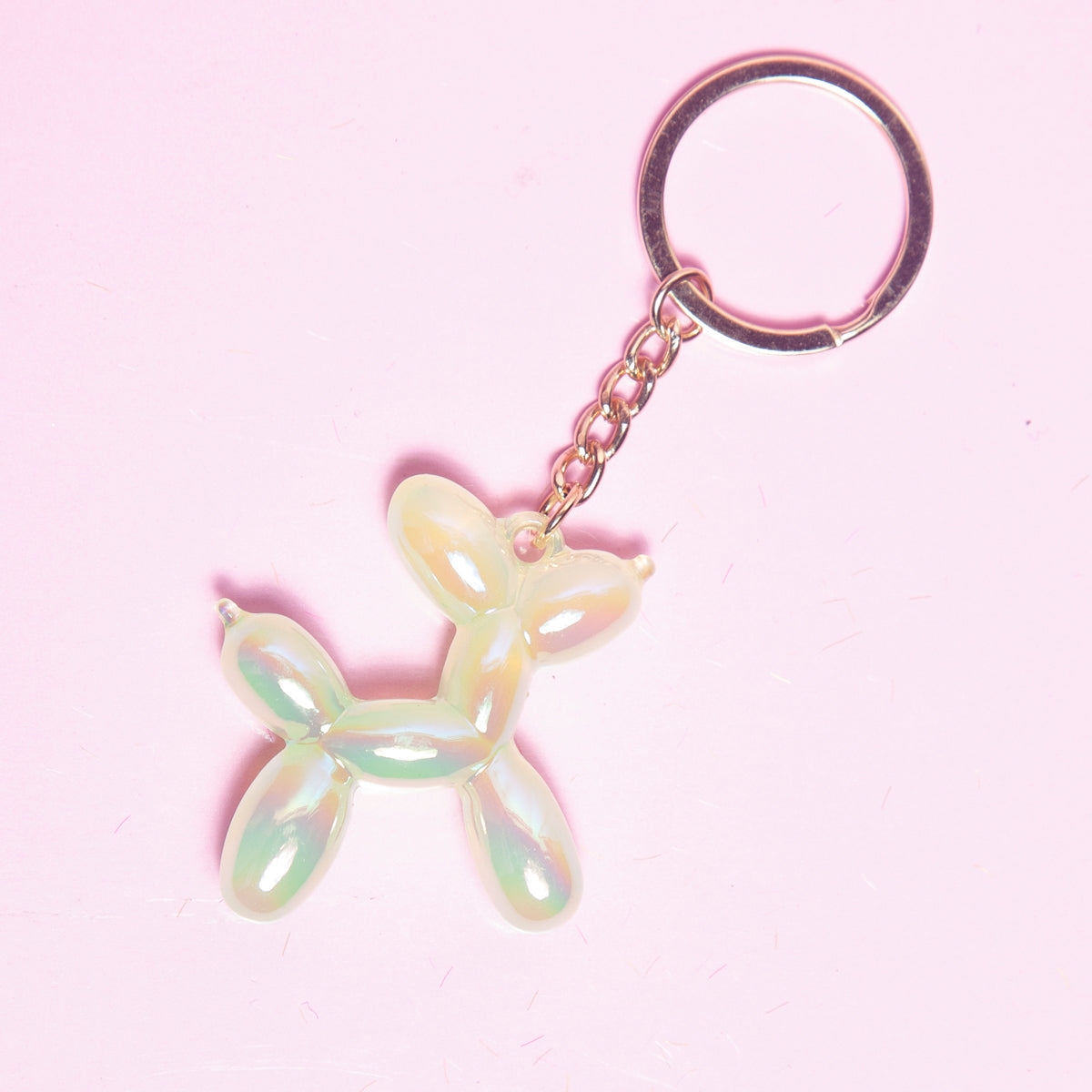 Iridescent Balloon Dog Keyring - Various colours-New Arrivals 2025-Little Fish Co.