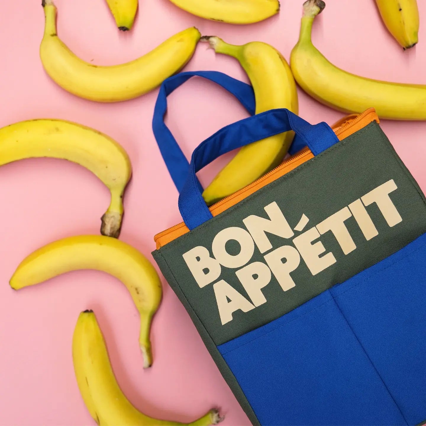 Blue Bon Appétit Lunch Bag-top 30 back to school-Little Fish Co.