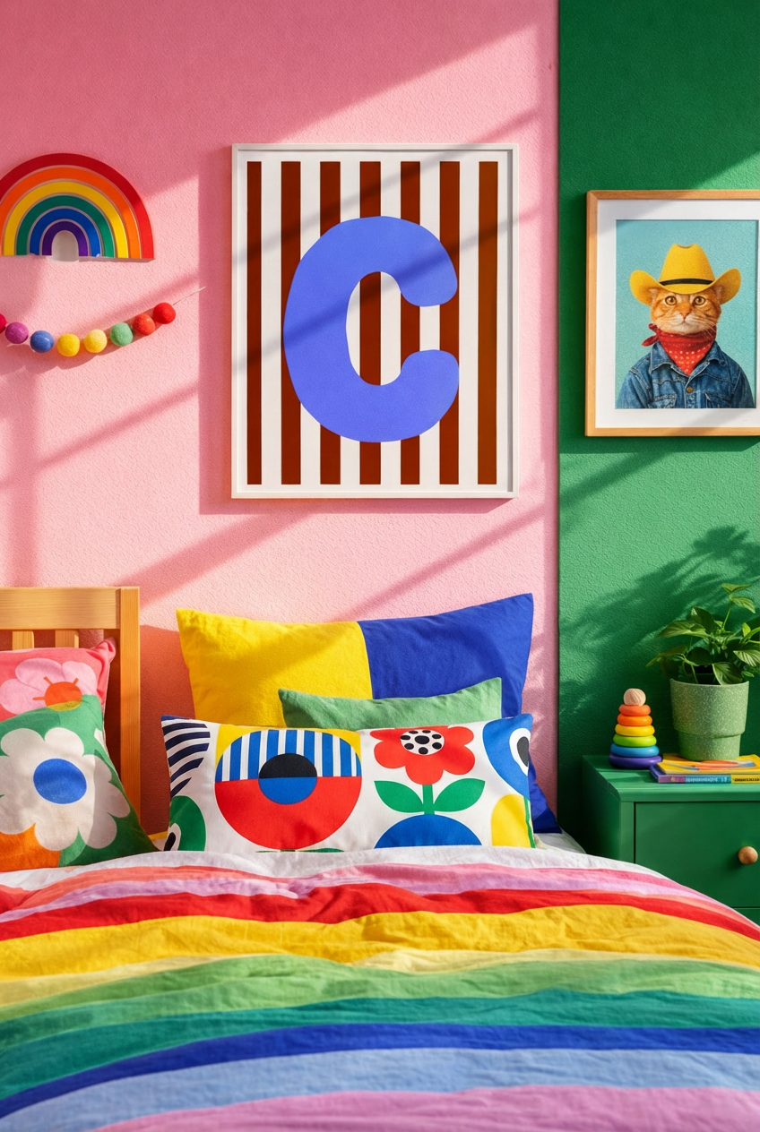 Circus Initial Print Letter C-Top 30 Art-Little Fish Co.