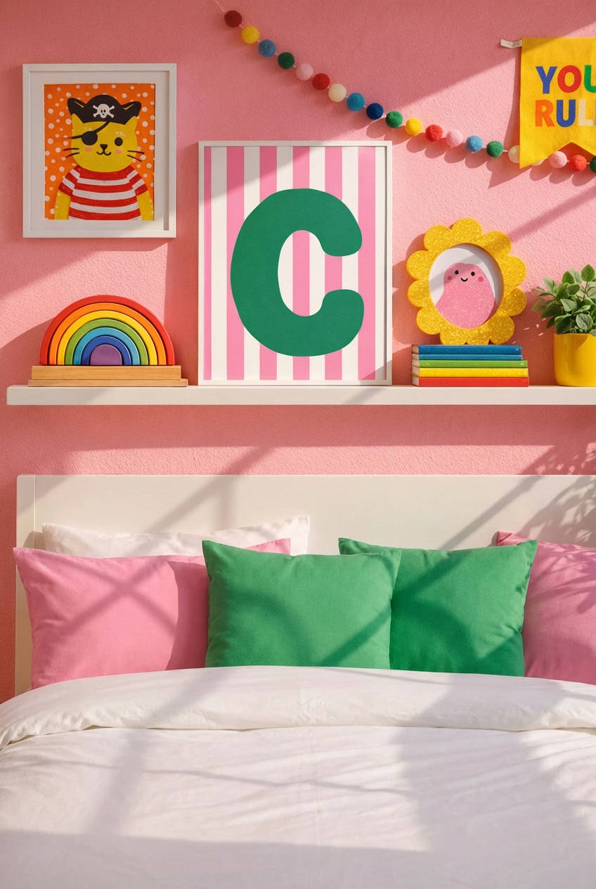 Circus Initial Print Letter C-Top 30 Art-Little Fish Co.