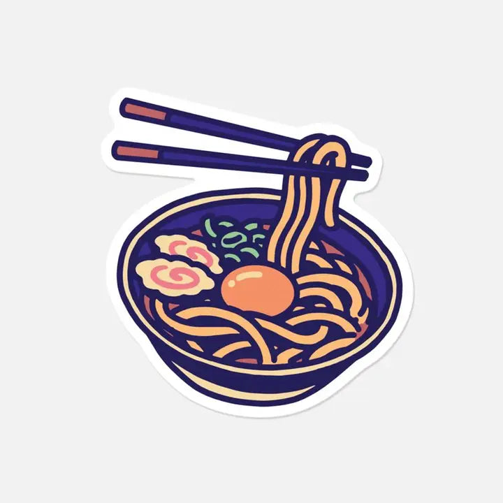 Udon Bowl Vinyl sticker-New Arrivals 2025-Little Fish Co.