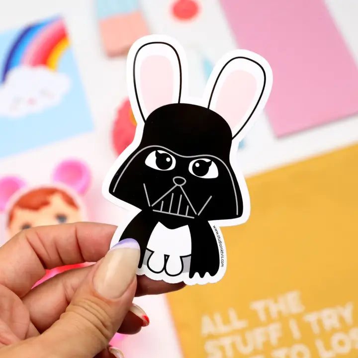 Star wars Darth Bunny sticker-New Arrivals 2025-Little Fish Co.