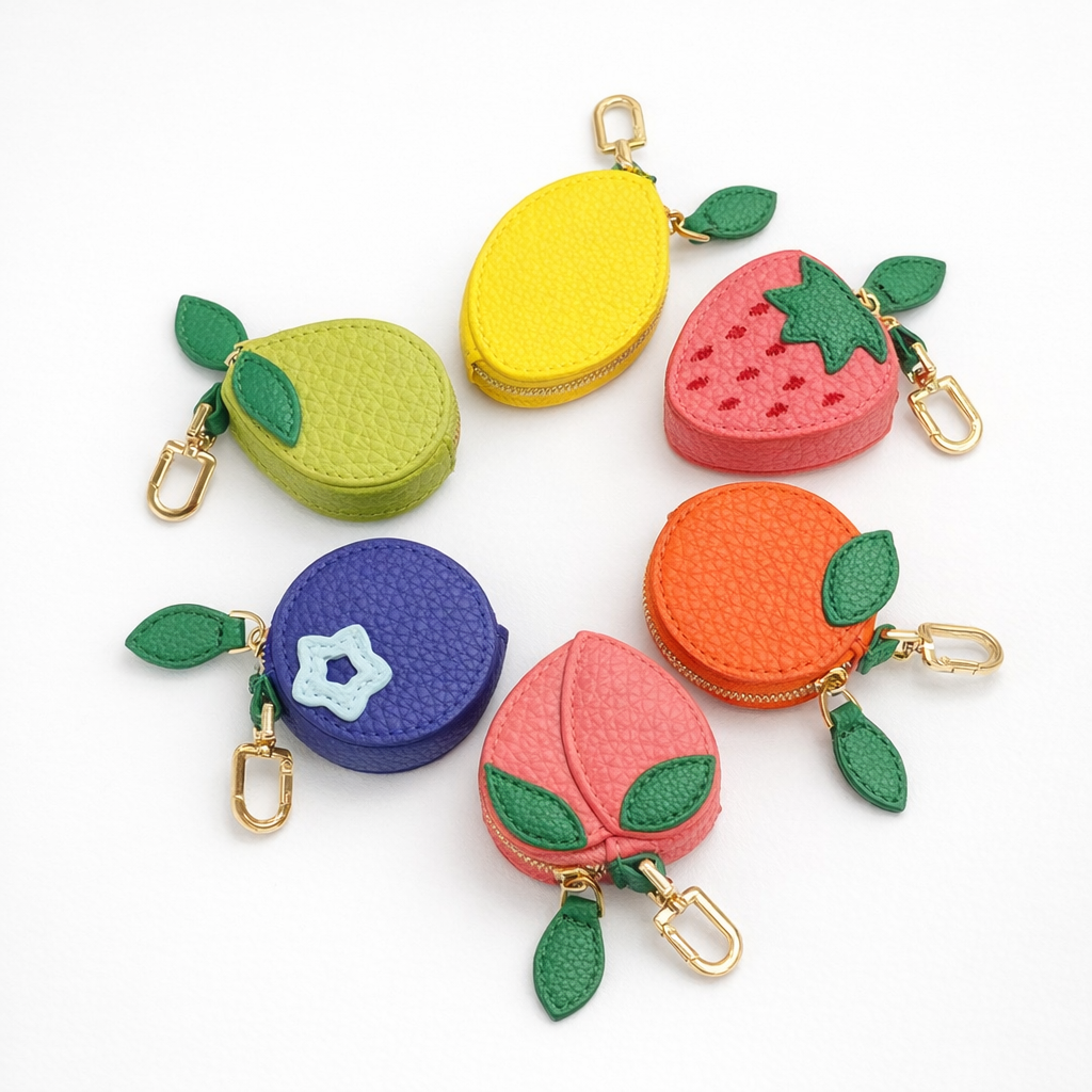 Strawberry  Fruit Bag Charm Vegan