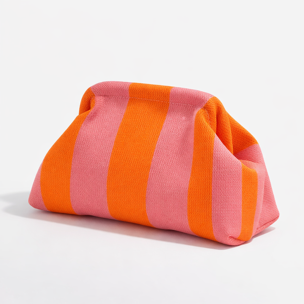 Its back! Striped ANYTHING bag - Orange / Pink