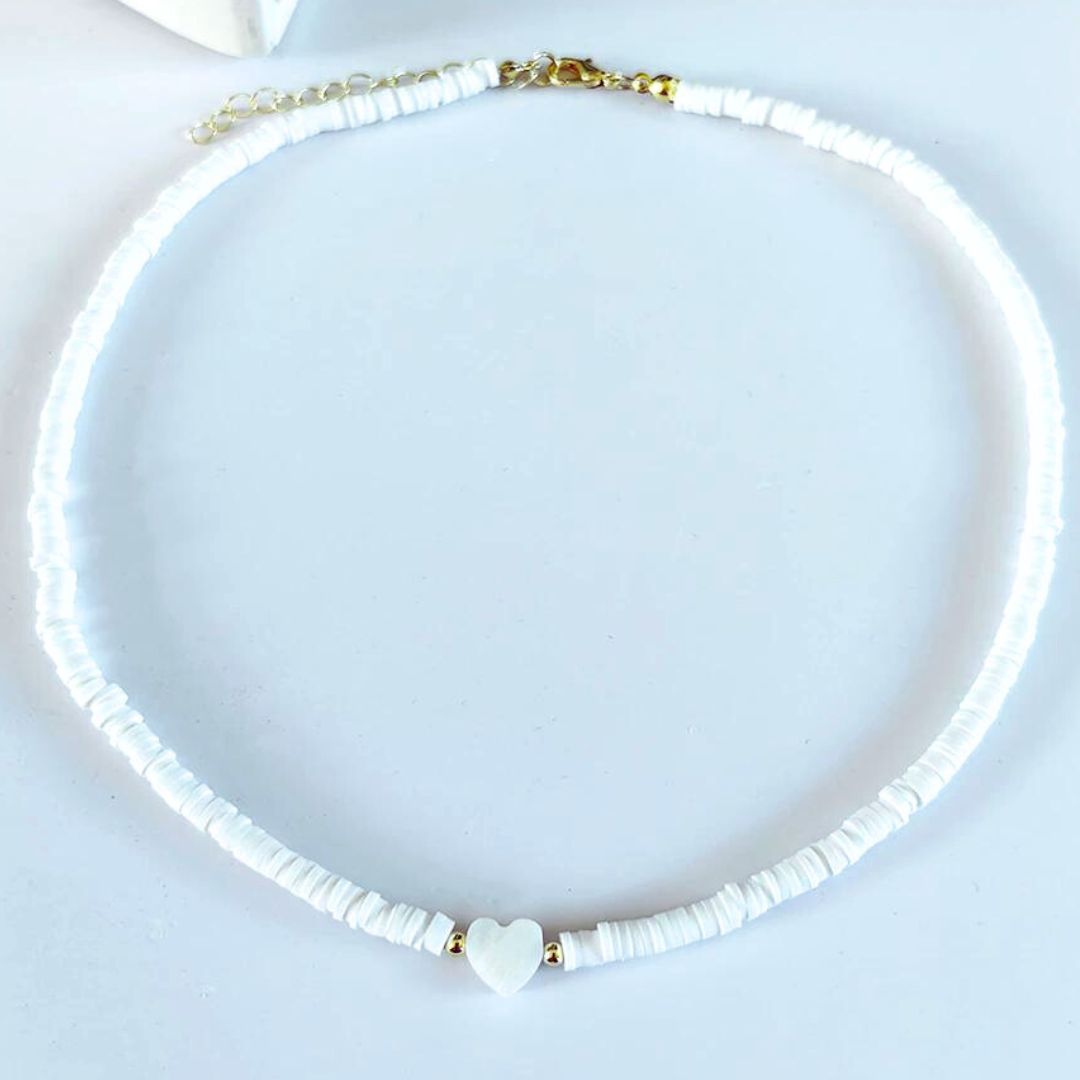 White Puka Shell Style Necklace - White Surfer Choker Summer Jewelry  Accessories For Women Seashell Heishi Disc Beads Necklace - Necklace -  AliExpress