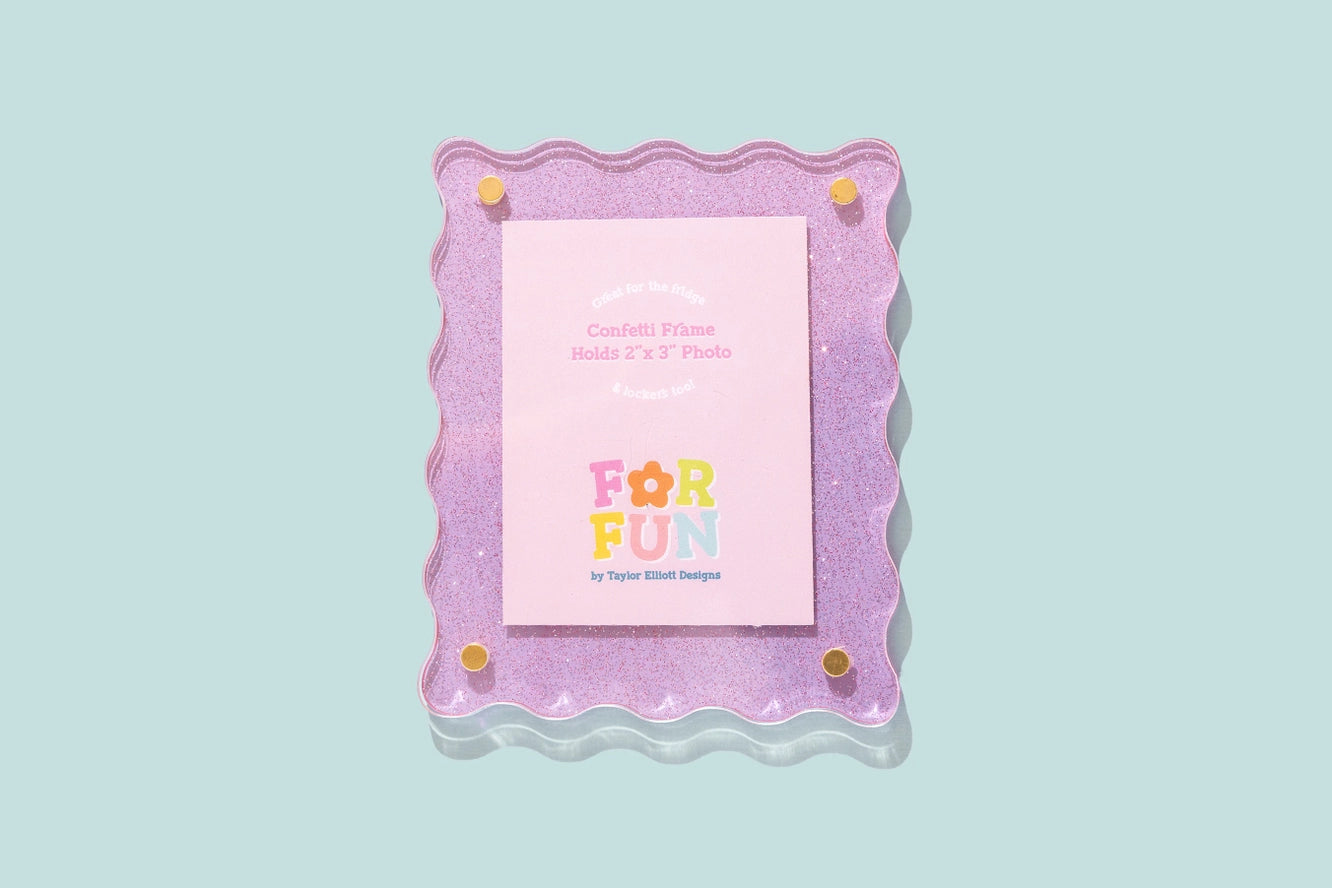 Acrylic magnet frame Purple-Little Fish Co.