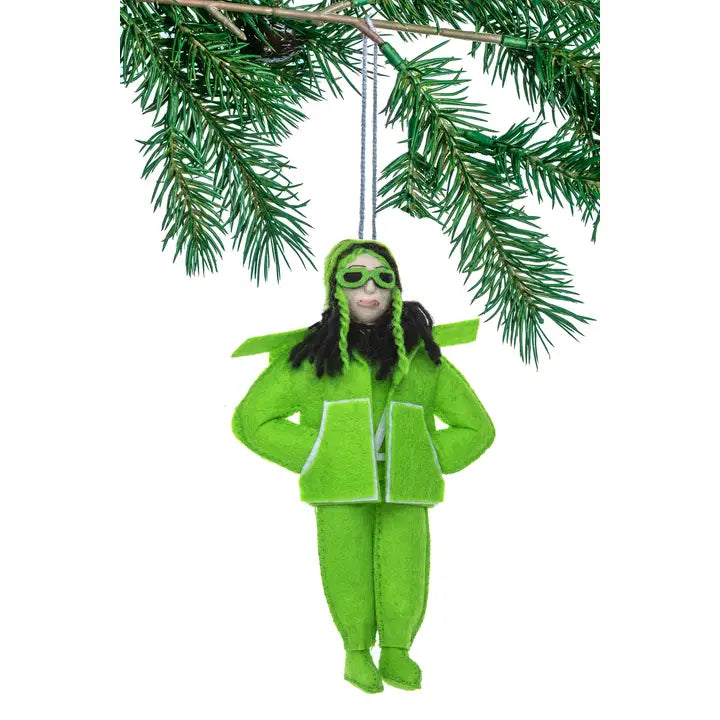 Billie Eilish Felt Ornament-Top 30 Christmas-Little Fish Co.