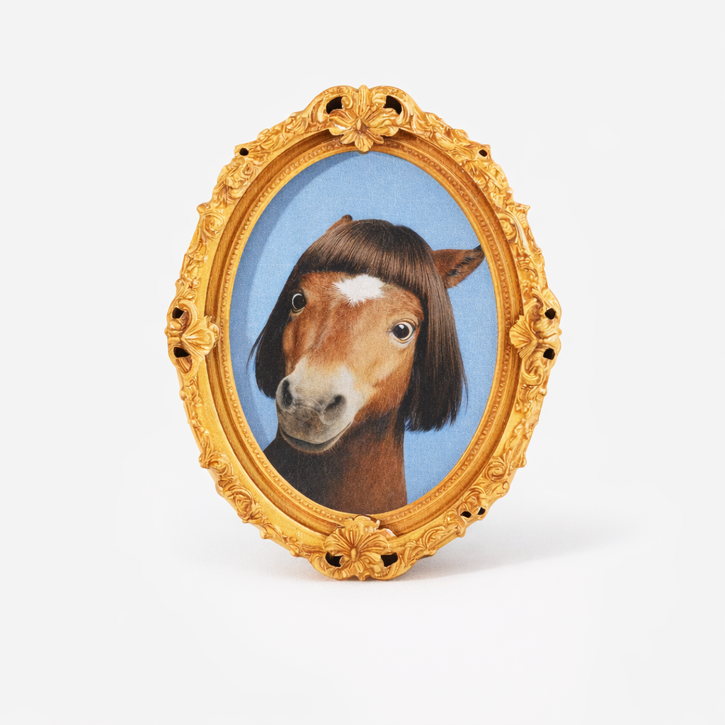 Fringe bob Horse  fridge magnet