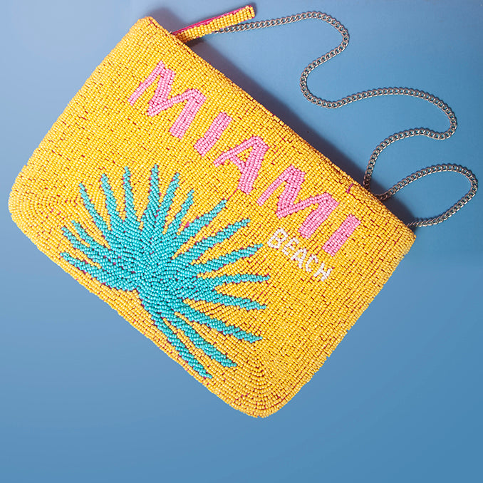 Miami beaded clutch bag-Fashion-Little Fish Co.