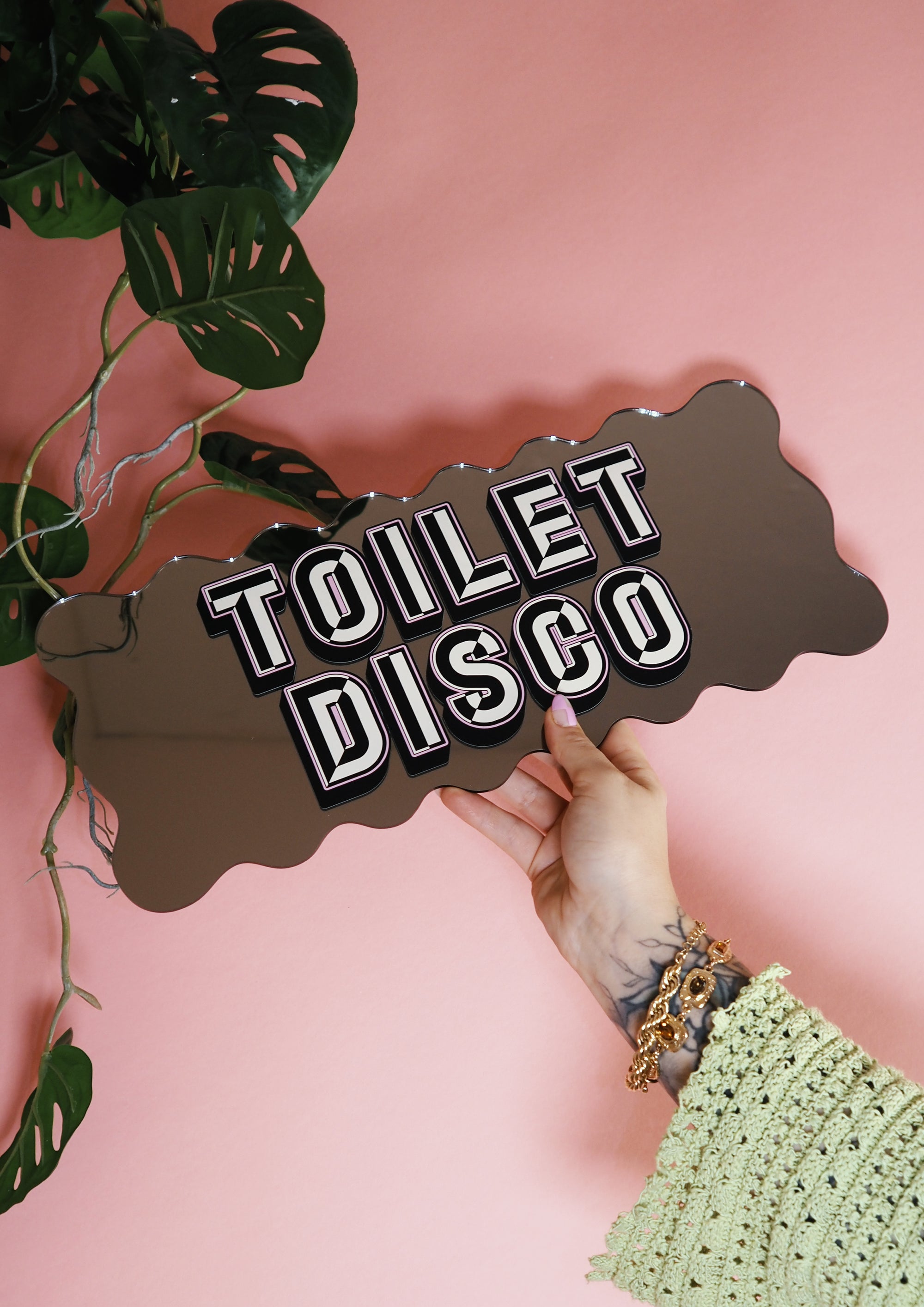 Toilet disco- wavy gold gold-Little Fish Co.