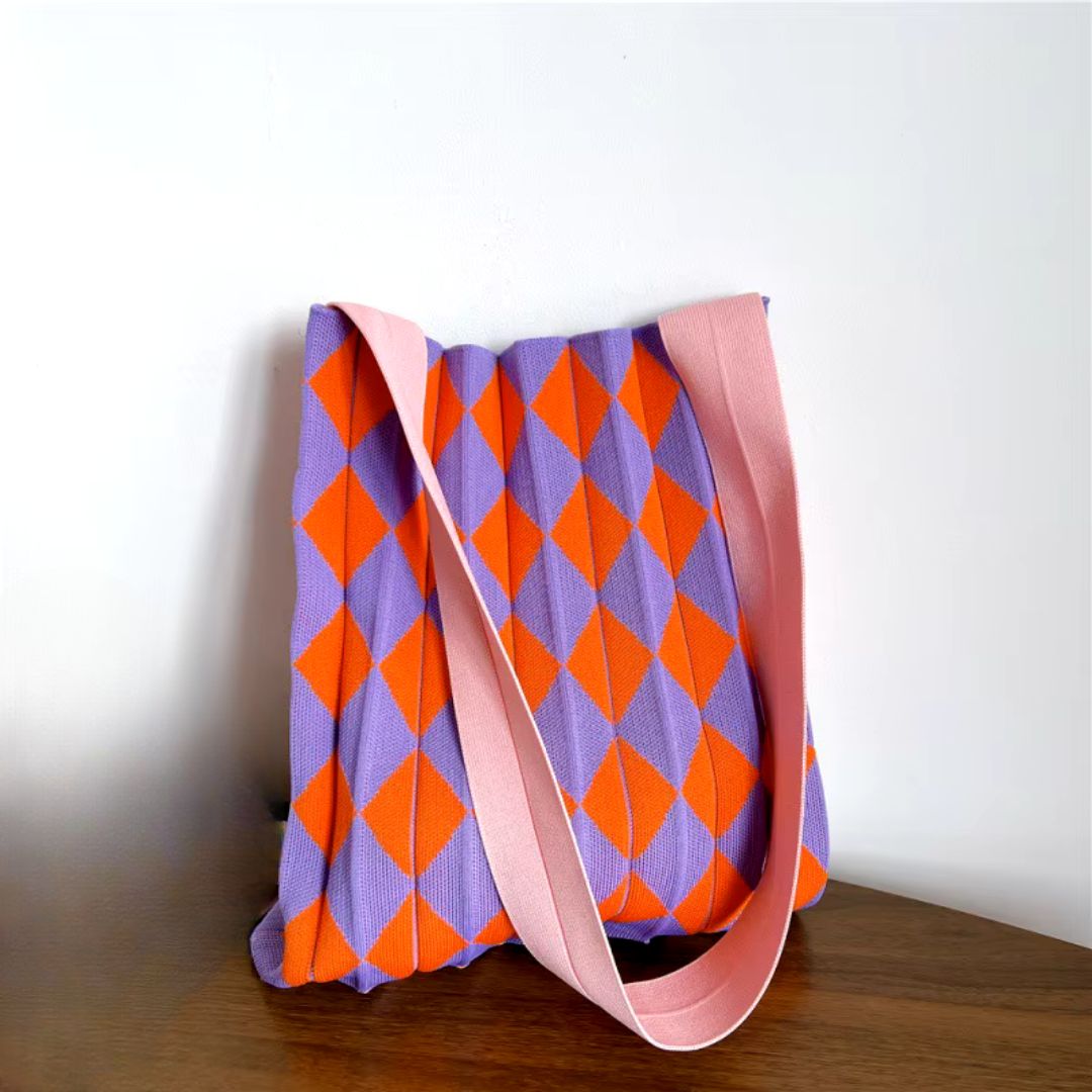 Ace of Spades shoulder bag Lilac / Orange-New Arrivals-Little Fish Co.