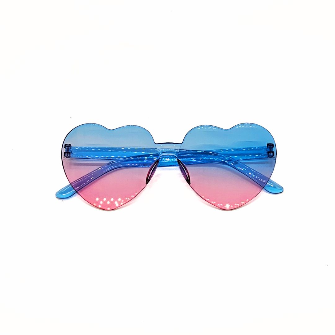 Kids heart fashion glasses Blue Pink-Little Fish Co.